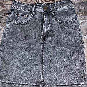 SHEIN black jean skirt